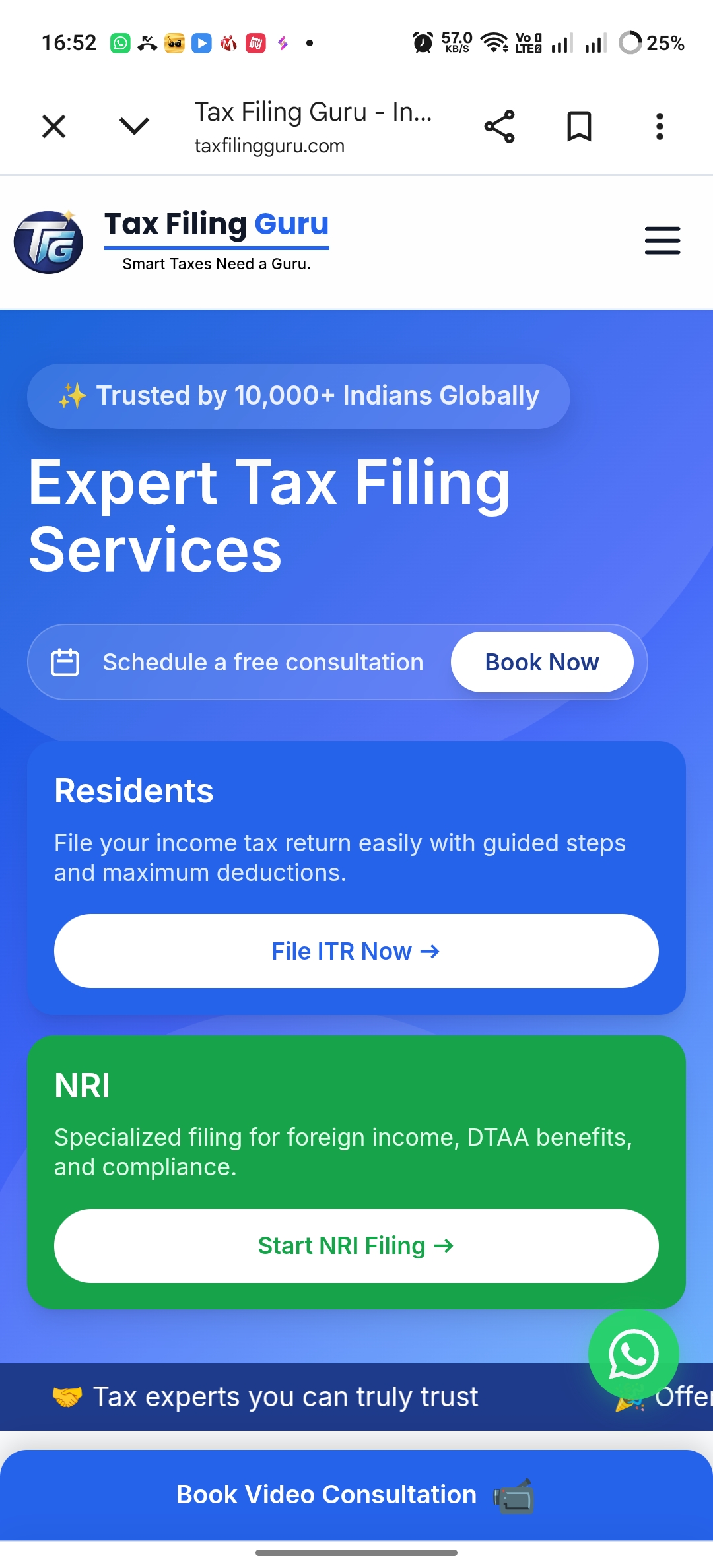 Tax Filing Guru - professional tax services architecture